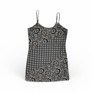Xhilaration Multi-Print Swim Cover Up Cami Dress Like New Women’s Size Small